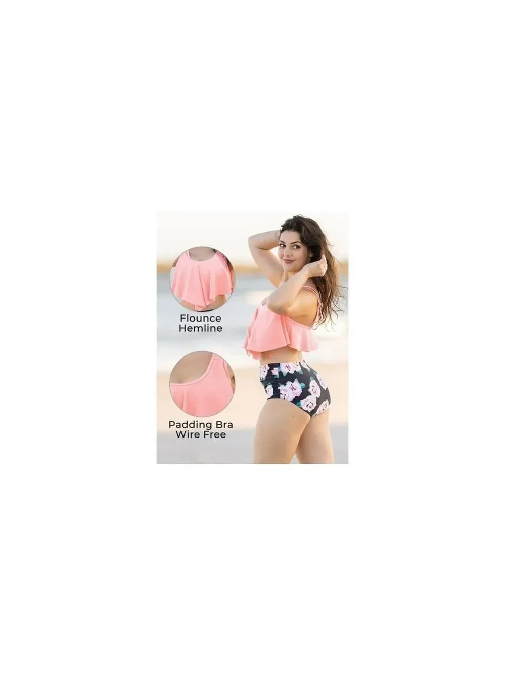 ✨ Summer Mae Swimsuit Flounce Top High Waist **READ SIZE**